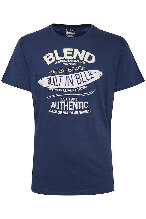 tirsdag Lav aftensmad Eksisterer Denim Blue T-shirt fra Blend He – Køb Denim Blue T-shirt fra str. M-XXL her