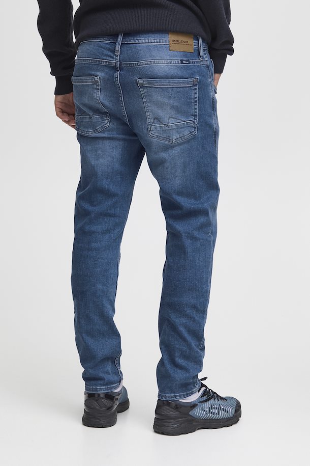 Denim Middle blue JetBH jeans - slim fit fra Blend He – Køb Denim Middle blue  JetBH jeans - slim fit fra str. 28-40 her