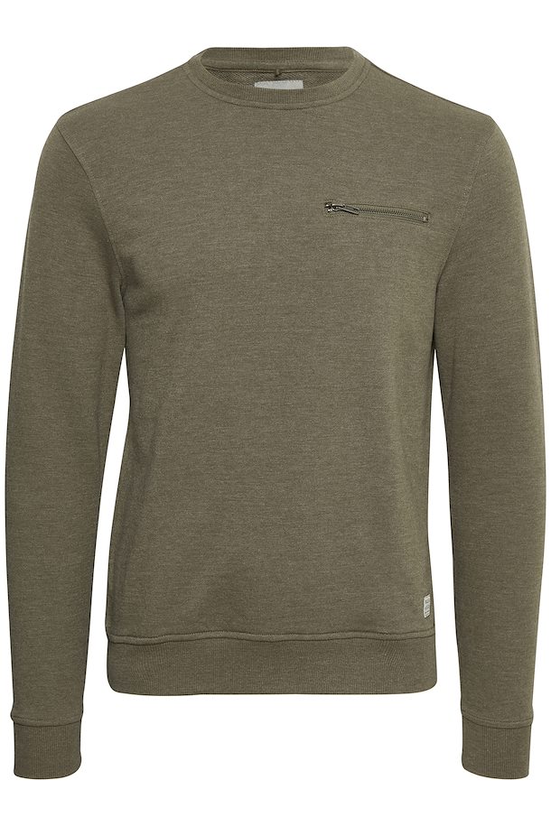 Dusty Olive Green Sweatshirt fra Blend He – Køb Dusty Olive Green ...