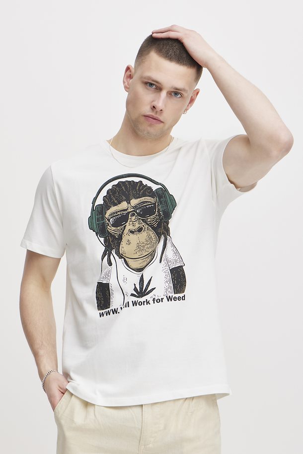 White Monkey T-shirt fra Blend He – Køb White Monkey T-shirt fra str. S-3XL